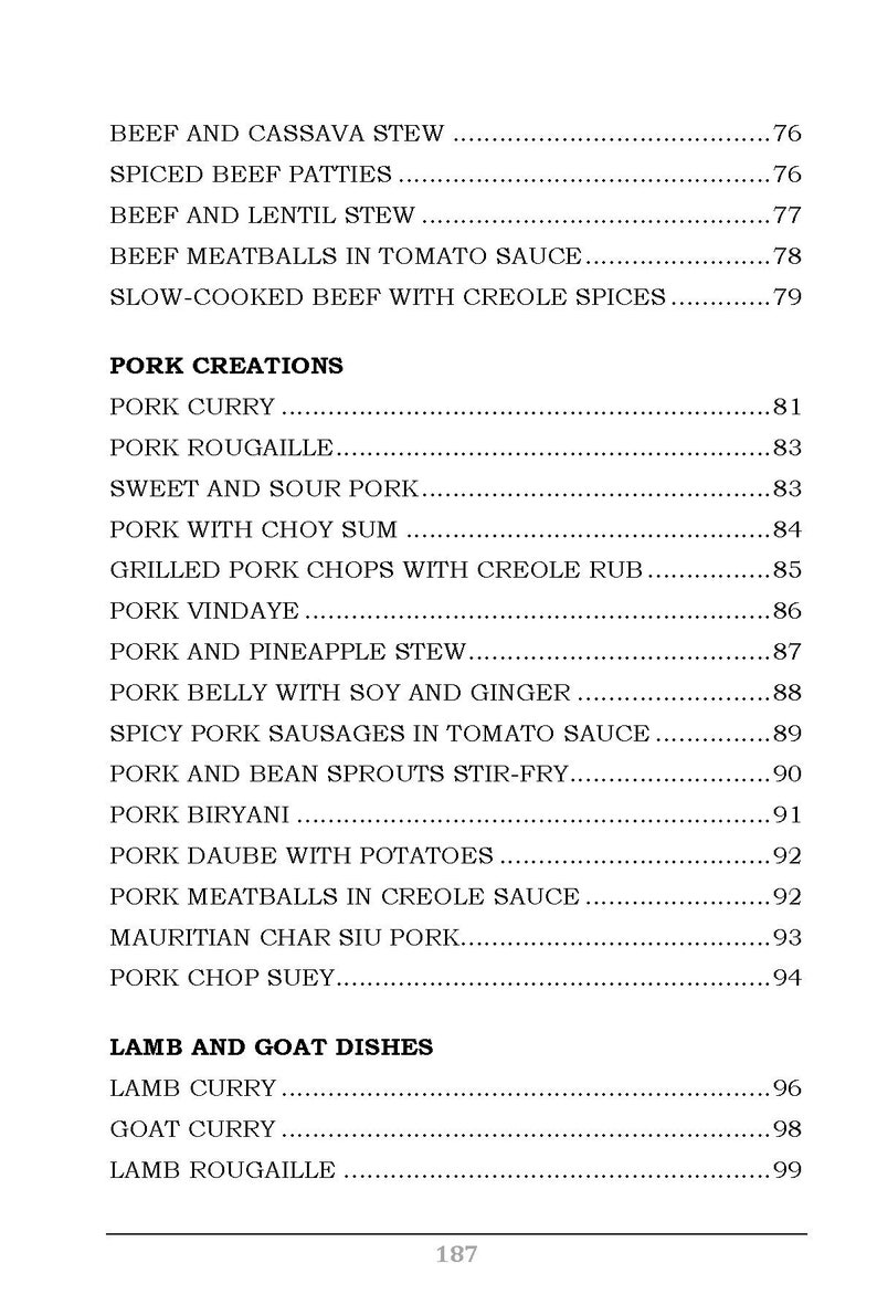 Mauritian Cookbook - Uncover the Rich and Diverse Flavors of Mauritius, Mauritian Recipes, Mauritius Recipes, Mauritius Cookbook image 6