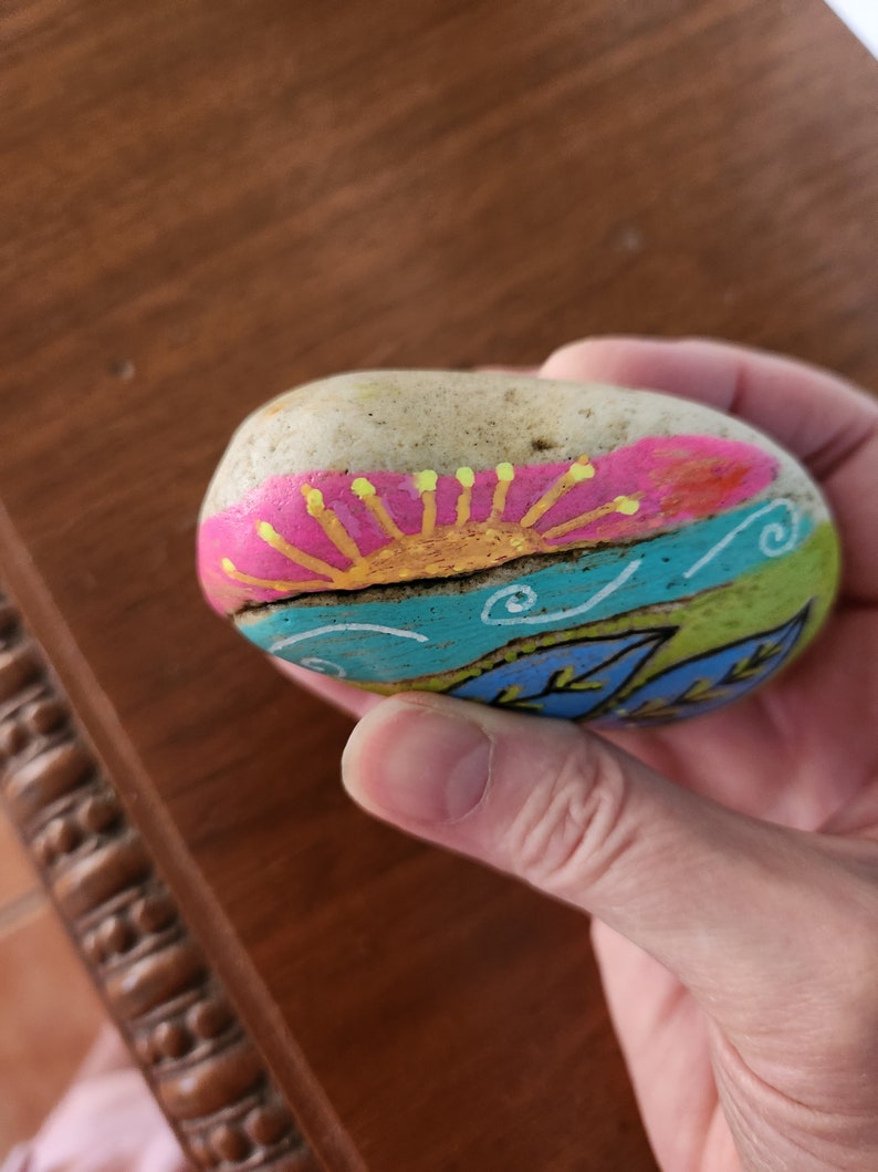Faith/ Inspirational Painted Rock 3 X 3 1/2 In./religious Gift/ Healing ...