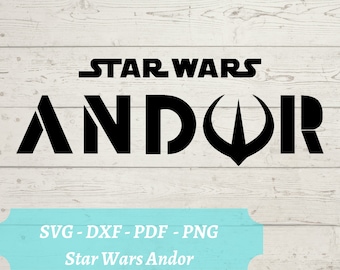 Archivo SVG de Star Wars Andor, Star Wars Cassian Andor Descargar archivo digital - dxf, pdf, png - Cricut - Glowforge Laser Cut File
