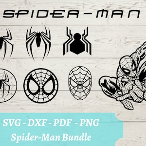 Spider-Man SVG File, Spiderman Download Digital File - dxf, pdf, png - Cricut - Glowforge Laser Cut File -
