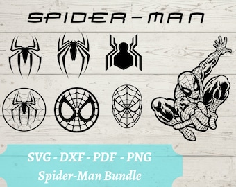 Spider-Man SVG File, Spiderman Download Digital File - dxf, pdf, png - Cricut - Glowforge Laser Cut File -