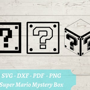 Super Mario Brothers Question mark and Brick Fondant cutter set