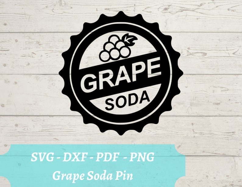Grape Soda Pin SVG Laser Cut File up Download Digital File - Etsy
