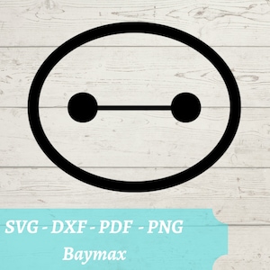 Baymax SVG Laser Cut File, Big Hero 6 Download Digital File - svg, dxf, pdf, and png
