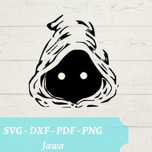 Jawa SVG File, Star Wars Jawa Alien Download Digital File Dxf, Pdf, Png ...