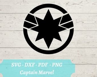 Super Symbol SVG File, Avengers Download Digital File - dxf, pdf, png - Cricut - Glowforge Laser Cut File Captain, Comics