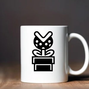 Mario Piranha Plant SVG File, Video Game Piranha Flower From Super