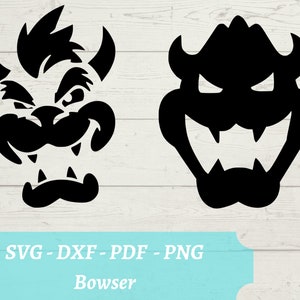Bowser SVG-Datei, Super Mario Bros Bowser, Download digitale Datei - svg, dxf, pdf und png
