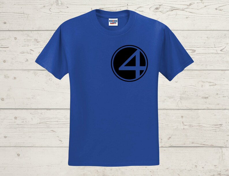 Fantastic 4 SVG-fil, Fantastic Four-insignier nedladdningsbar digital fil - dxf, pdf, png - Cricut - Glowforge laserskuren fil bild 3