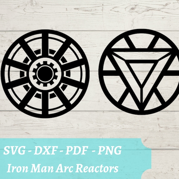 Arc Reactor SVG File, Iron Man Download Digital File - dxf, pdf, png - Cricut - Glowforge Laser Cut File - Tony Stark Ironman