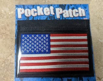 US Flagge Taschenaufnäher