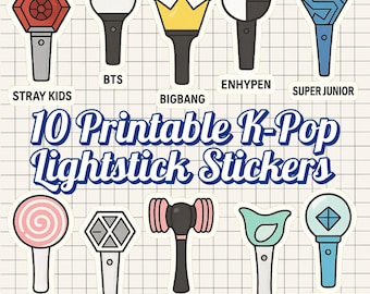 K-POP ライトスティック ステッカー