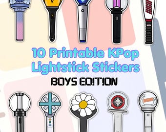 K-POPペンライトステッカー（ボーイズ）