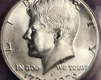 Moneta Da Mezzo Dollaro Kennedy Del 1976: Bicentenario Degli - Foto 6