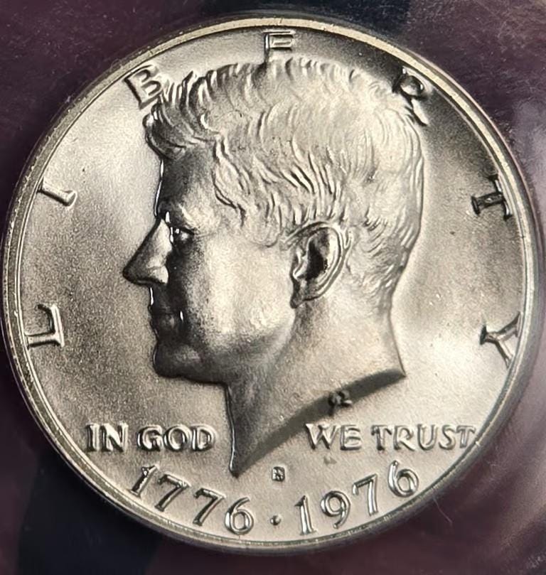 1976-S ケネディ生誕200周年記念 シルバー ハーフドル 50セント *ANACS