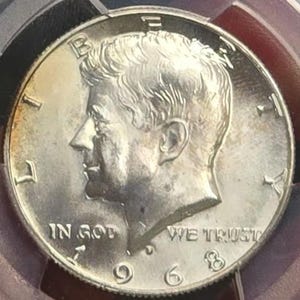 John F. Kennedy *SILVER* Half Dollar Coin PCGS Certified MS64 - TONED Coin!