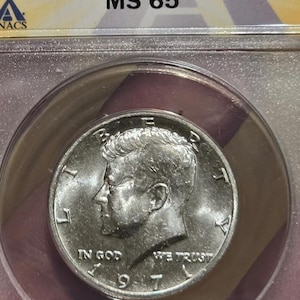 1971 Kennedy Half Dollar - ANACS GRADED MS65!!!