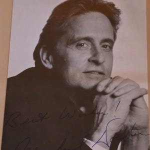 Michael Douglas Signed Photo
