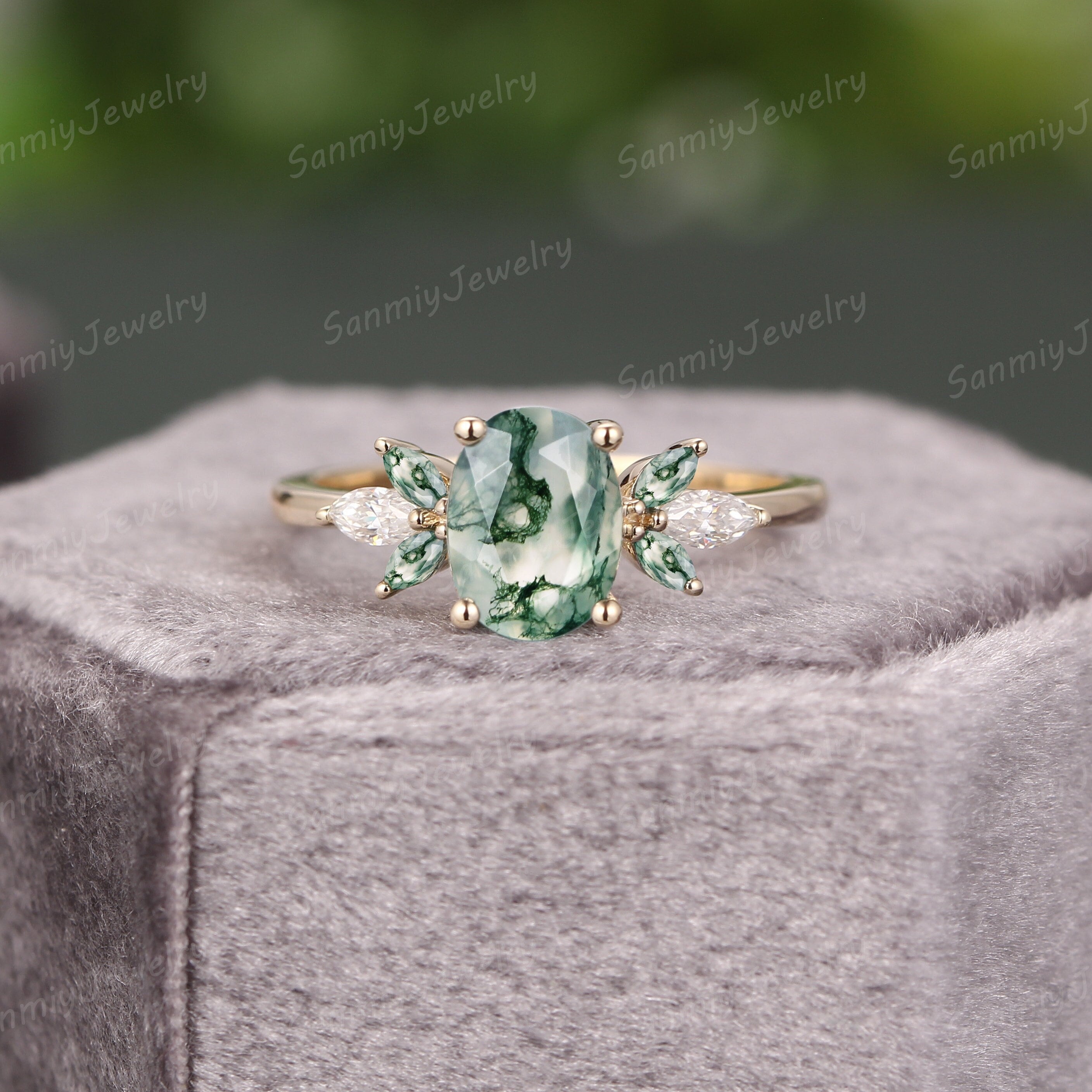Unusual gold green ring - Etsy 日本