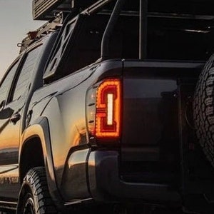 LED Tail Lights for 2016-2023 Toyota Tacoma Rear Lamps Black Smoke