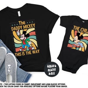 Disney Dad Shirt Matching Father And Son Shirts The Daddy Mickey This Is The Way Fathers Day Shirt Mickey Mouse Matching Daddy and Son Shirt