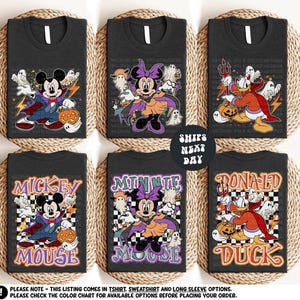 Matching Disney Halloween Shirt Disney Mickey And Friends Shirt Spooky Season Disney Shirt Family Disney Trip Shirt Halloween Sweatshirt
