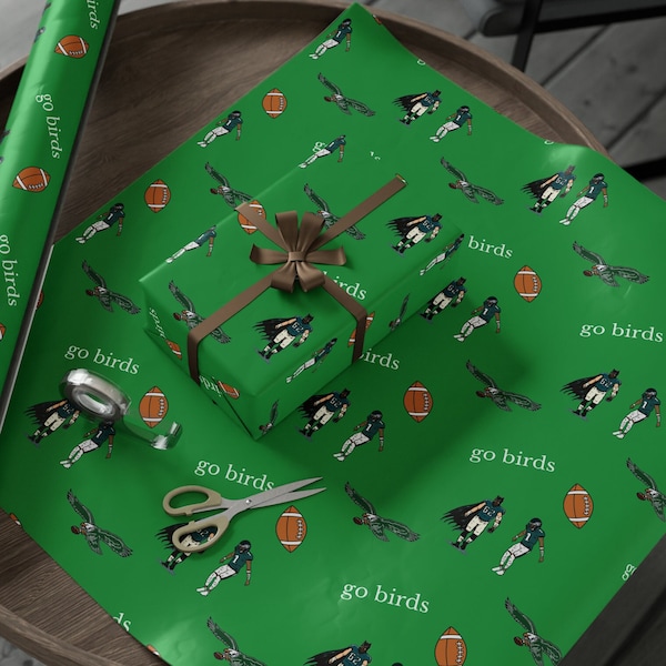 Philadelphia Eagles Wrapping Paper Etsy
