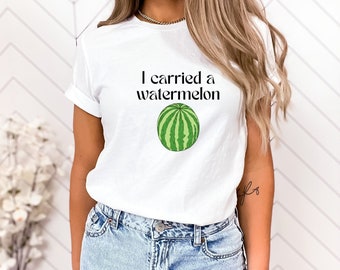 i carried a watermelon t-shirt, dirty dancing t-shirt, graphic t-shirt, gift for her, funny t-shirt, funny gift