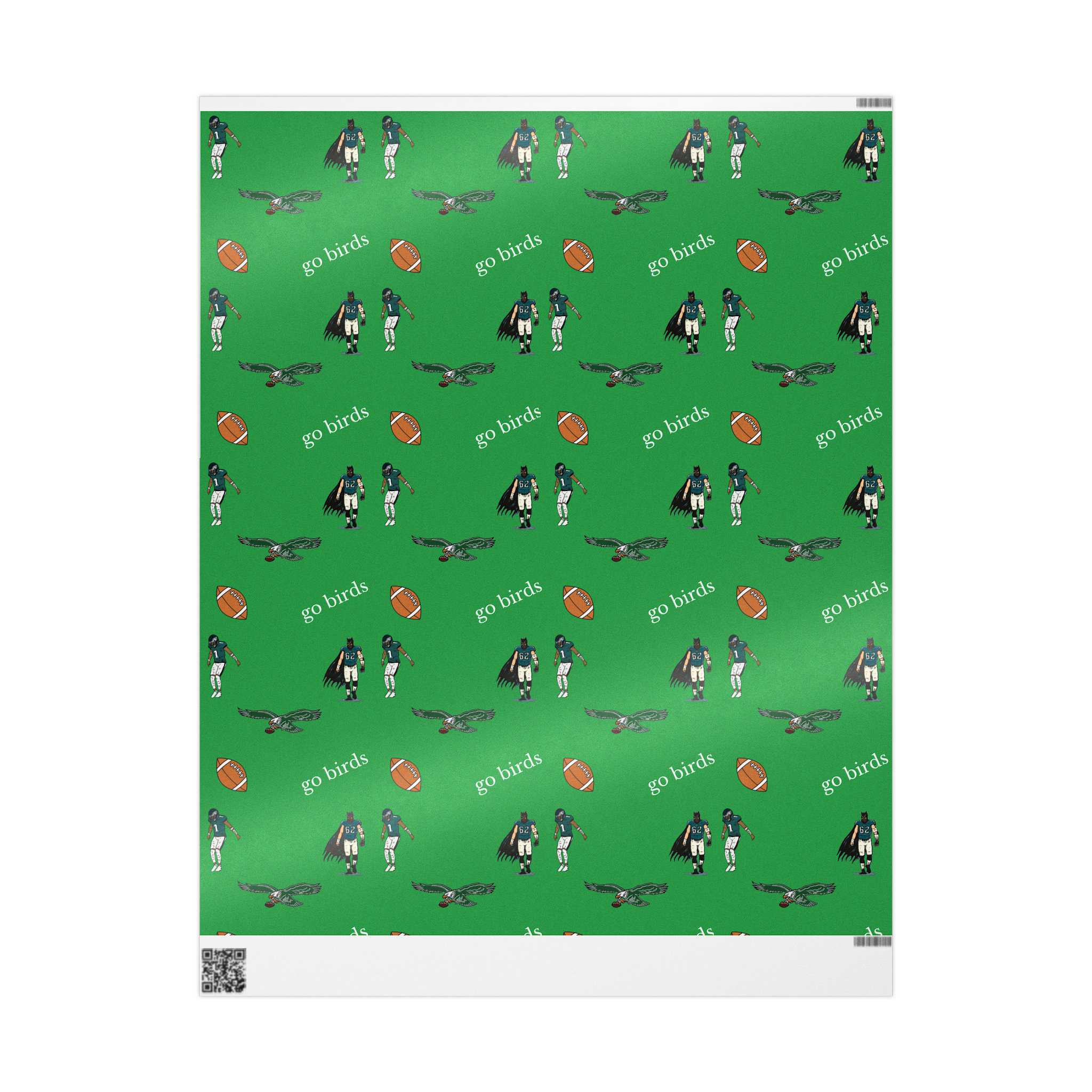 Football Wrapping Paper, Eagles Wrapping Paper, Christmas Wrapping