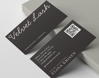 Lash Tech Business Card Canva Template | Editable Lash Artist (Digital Download)
