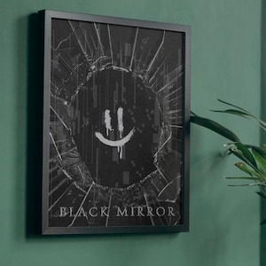 Black Mirror Poster: Minimalist TV Series Wall Art