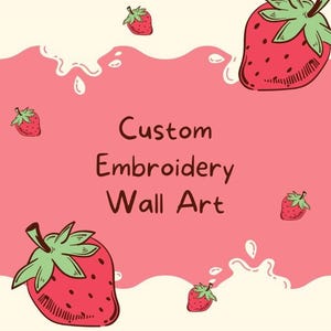 Custom Embroidery Hoop Wall Art