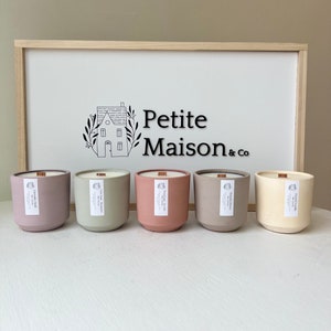 luxury concrete candle, candle gift box, luxury candle gift, Gift for her, Unique candle, soy wax candles, Scented Candle