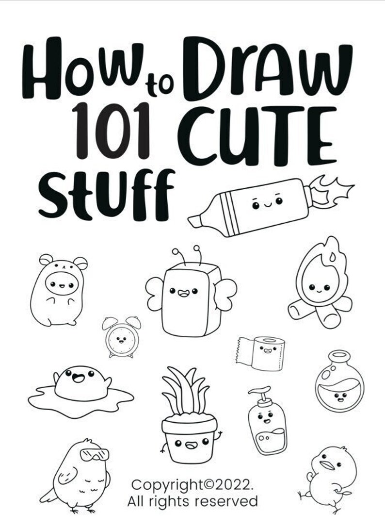 How To Draw Cute Stuff Etsy