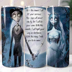 Corpse Bride Tumbler Wrap PNG | Digital Download