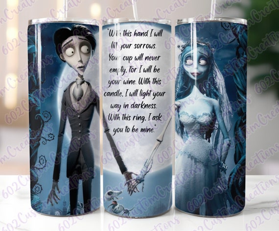 Corpse Bride Tumbler Wrap PNG | Digital Download