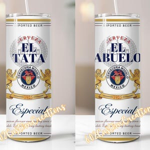 PNG Bundle Beer Cerveza for El Papa Abuelo Tata Hermano Padrino DIGITAL Tumbler WRAP especial
