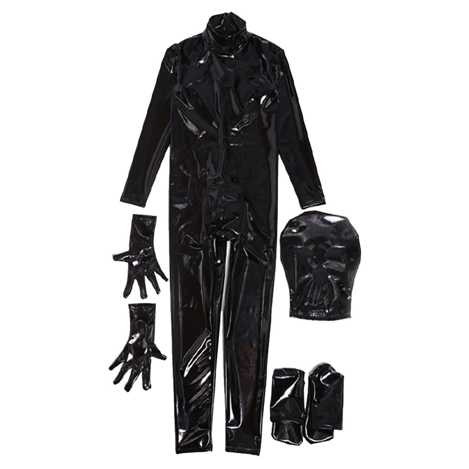 Schwarzer Latex Catsuit für Männer AnpassbarLatex Body Etsy.de