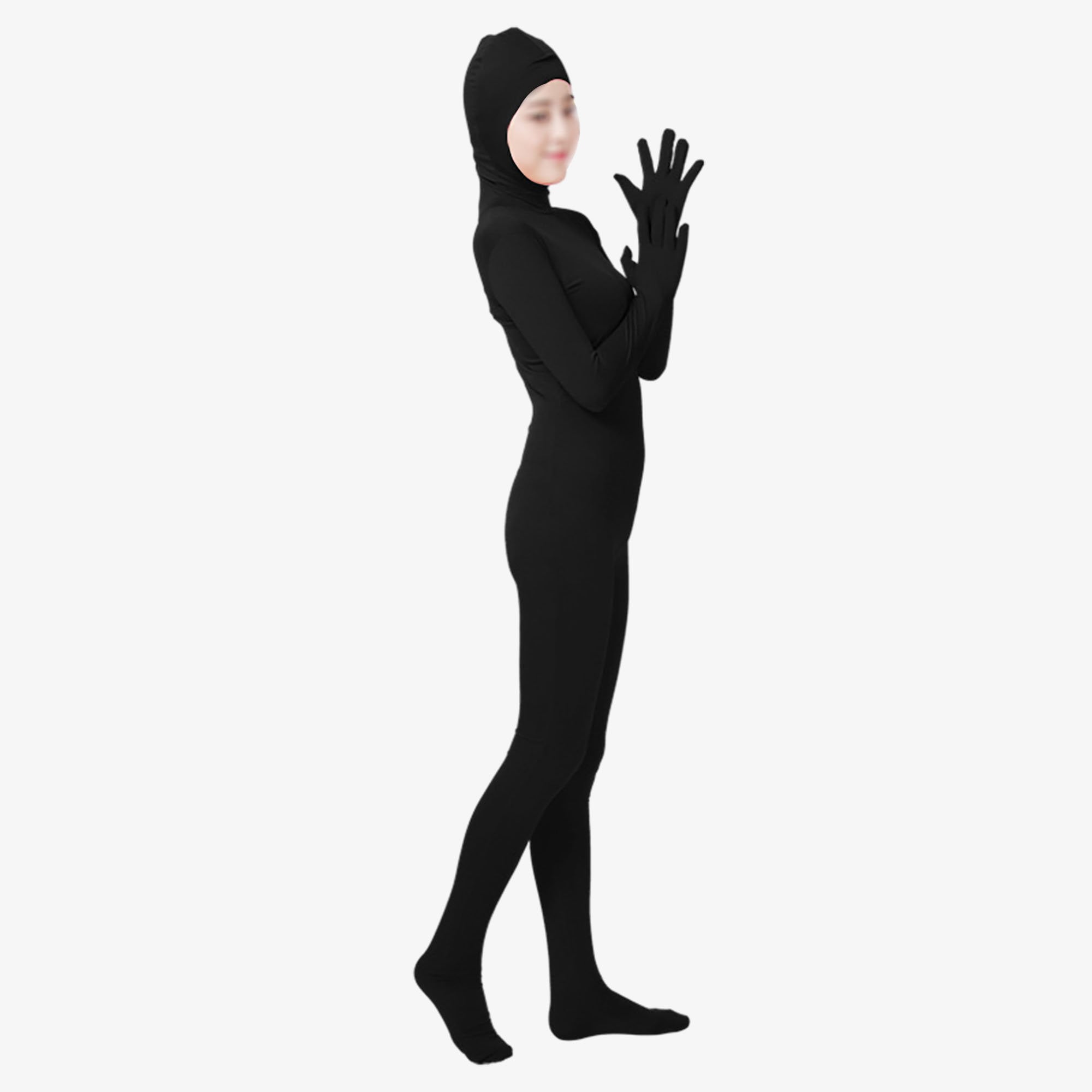 Cosplay Open Face Zentai Suit Full Bodysuit Back Zipper Etsy UK
