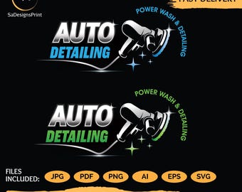 Auto Detailing Business Logo Design Car Wash Logo, Automotive Logo, Mobile Detailing Logo, Car Detailing Logo, Custom car logo premade logo