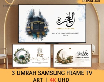 Cornice per TV Samsung Umrah Mubarak / Decorazione islamica per la casa (Download digitale 4K UHD)