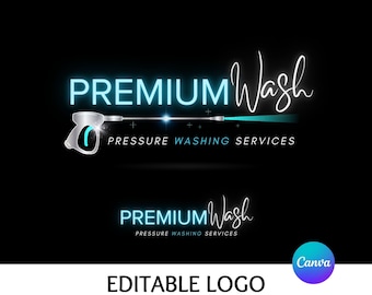 Commercial washing services Logo commercial Cleaning services logo Home cleaning Logo Design Professional Cleaning Business Logo Premade