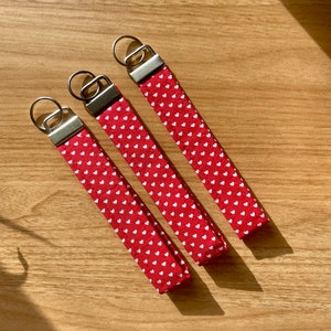 Hearts Wristlet Keychain | Valentine’s Day Keyfob | Gifts for her | Gifts for girls