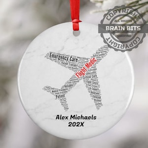 Flight Medic Personalized Christmas Ornament