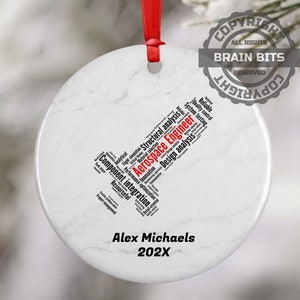 Aerospace Engineer Personalized Christmas Ornament