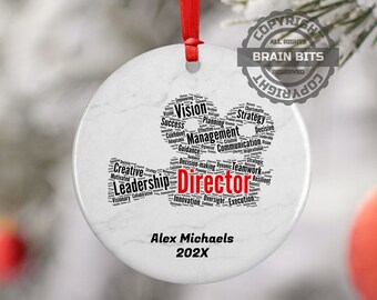Director Personalized Christmas Ornament