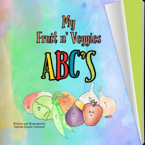 My Fruit n&#39; Veggies ABC&#39;s - Baby Learning - Flip Book - Books for Ages 0-5 - 1st 2nd 3rd 4th Birthday Gift -Baby Shower-Christmas Gift