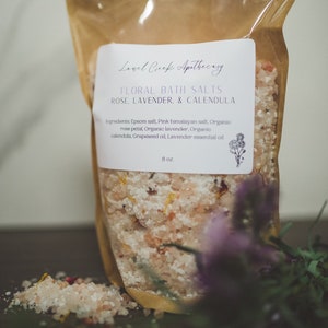 Herbal Floral Bath Salts Large Bag