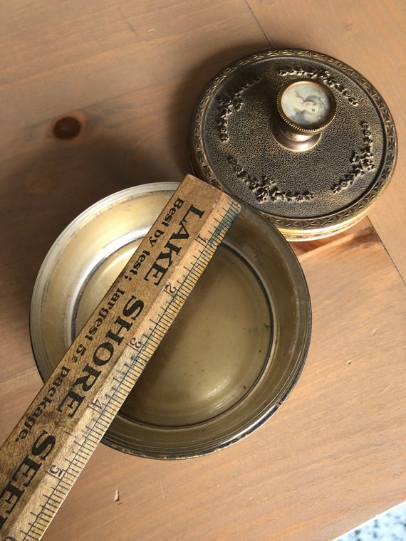 Antique French Ormolu Gilt Powder Box With Exquis… - image 7