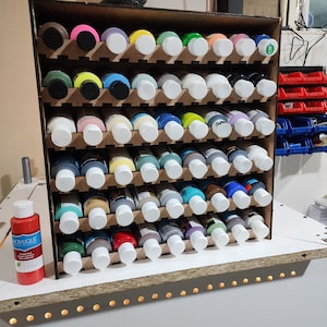Craft Paint - 4oz bottle - storage rack - Digital Files